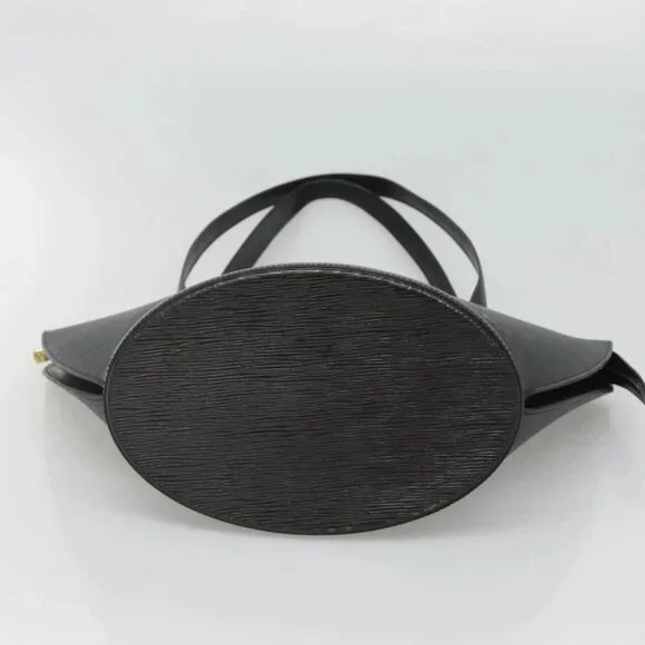 LOUIS VUITTON Epi Saint Jacques Shopping Shoulder Bag Black M52262 Auth 118030